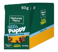 Natures Menu Meaty Treats for Puppy Dogs with Chicken - 12 x 50g