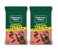 Natures Menu Original Beef Real Meaty Dog Treats 2 x 50g