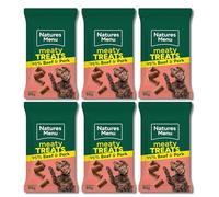 Natures Menu Original Beef Real Meaty Dog Treats, 6 x 50g