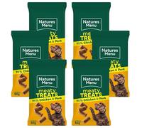 Natures Menu Original Real Meaty Dog Treats - 6 Pack (Chicken, 50g Each) | High Protein Snacks for Dogs