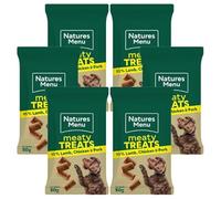Natures Menu Original Real Meaty Dog Treats - 6 Pack (Lamb & Chicken, 50g Each) | High Protein Snacks for Dogs