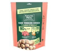 Natures Menu Raw Freeze Dried 80% Beef Dinner - Size: 250g