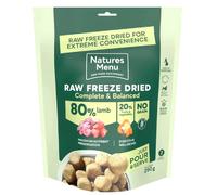 Natures Menu Raw Freeze Dried 80% Lamb Dinner - Size: 250g