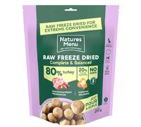 Natures Menu Raw Freeze Dried 80% Turkey Dinner - Size: 250g