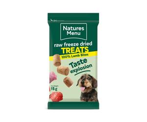 Natures Menu Raw Freeze Dried Lamb Bites Dog Treats - 15g