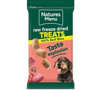Natures Menu Raw Freeze Dried Beef Bites Dog Treats - 15g