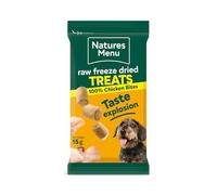 Natures Menu Raw Freeze Dried Chicken Bites Dog Treats - 15g