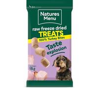 Natures Menu Raw Freeze Dried Turkey Bites Dog Treats - 15g