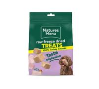 NATURES MENU Raw Freeze Dried Turkey Chunks Treats 40g