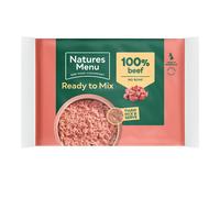 Natures Menu Raw Frozen 100% Beef Block - Size: 400g
