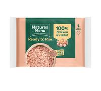 Natures Menu Raw Frozen 100% Chicken & Rabbit Block - Size: 400g