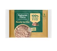 Natures Menu Raw Frozen 100% Chicken & Tripe Block - Size: 400g