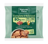 Natures Menu Raw Frozen 80% Duck Nuggets - Size: 1kg