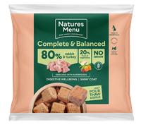 Natures Menu Raw Frozen 80% Rabbit & Turkey Nuggets - Size: 1kg