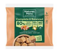 Natures Menu Raw Frozen 80% Salmon & Chicken Nuggets - Size: 1kg