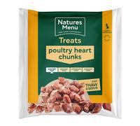 Natures Menu Raw Frozen Poultry Heart Chunks - Size: 1kg
