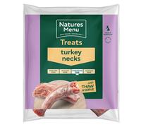 Natures Menu Raw Frozen Turkey Necks - Treats for Dogs