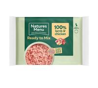 Natures Menu Ready to Mix 100% Lamb and Chicken Block Mince Dog Food - 400g