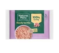 Natures Menu Ready to Mix 100% Turkey Block Mince Dog Food - 400g