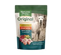 Natures Menu, Wet Dog Food, Pouches for Adult Dogs with Chicken and Duck, 300g