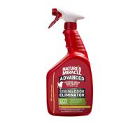 Nature's Miracle Advanced Stain & Odor Eliminator, 32 Ounces, Sunny Lemon Scent, Severe Mess Enzymatic Formula For Tough Pet Messes