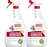 Nature's Miracle Cat Stain & Odour Remover - Bio-Enzymatic Formula - Melon Scent 946ml, White (Pack of 2)