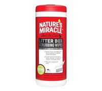 Nature's Miracle Just for Cats Litter Box Scrubbing Wipes, 30 Count (NM-5574)