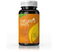 Natures Own NOW-P344 Cherry-C: Vit C From Acerola 60 Caps