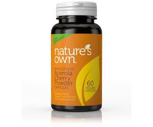 Natures Own NOW-P344 Cherry-C: Vit C From Acerola 60 Caps