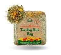 Nature's Own Timothy Hay With Added Dandelions & Marigolds Animal Pet Natural Feed - For Rabbit Guinea Pig Chinchilla Hamster & Small Animals - 1 x 1kg