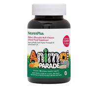 NaturesPlus Animal Parade Children's Multivitamin - Wholefood Kids Vitamins, Cherry Flavours - Chewable Animal Shaped Tablets - Gluten Free, Vegan -