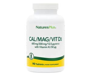 Nature's Plus Cal/Mag With D3/K2 Tablets 90 Tablets