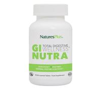 NaturesPlus GI Nutra Total Digestive Wellness - Probiotics Supplement with Prebiotics, Digestive Enzymes, Glutamine, Calcium - Gut, Bloating - Vegetarian, Gluten Free - 90 Tablets
