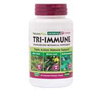 NaturesPlus Herbal Actives Tri Immune - Immune Support Supplement with Zinc, Vitamin C, Olive Leaf, Andrographis - Vegetarian, Gluten Free - 60