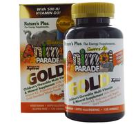 Nature's Plus, Source of Life, Animal Parade Gold, Children's Chewable Multi-Vitamin & Mineral Supplement, Natural Orange Flavor, 120 Animals
