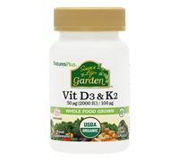 Nature's Plus Source Of Life Garden Vitamin D3 & K2 Capsules 60 Capsules