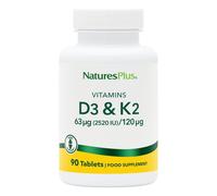 Nature's Plus Vitamin D3 2500iu With K2 120mcg Vegicaps 90 Vegicaps