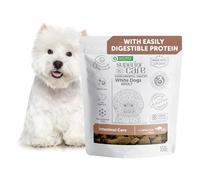 Nature's Protection Superior Care Functional Dog Treats, White Fish 150g | With Rice, Digestive Support, Training & Reward Bites, All Breed Adult Dogs, High Protein, White & Light Coats