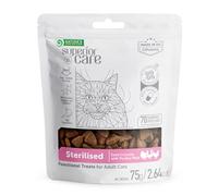 Nature's Protection Superior Care Functional Snacks for Sterilized Adult Cats - Treats with Poultry to Support Digestion, Strengthens Immunity & Promotes Gut Health 75g.