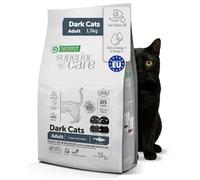 Nature's Protection Superior Care Grain Free Dry Cat Food For Adult Dark Cats (1.5 kg) Cat biscuits with Herring, Hypoallergenic Cat Food Hairball Control, Tear Stain Off, Healthy Skin & Coat