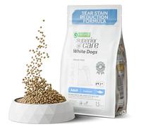 Nature's Protection Superior Care Grain-Free Dry Dog Food - Hypoallergenic Dog Food with Herring for Adult White Dogs - Small Breeds - Omega 3 & 6 - Reduces Tear Stains, Healthy Skin & Coat (1.5kg)