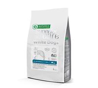 Nature's Protection Superior Care High-Protein Dry Dog Food - Hypoallergenic Dog Food with White Fish & Rice for White Dogs - All Breeds - Omega 3 & 6 - Reduces Tear Stains, Healthy Skin & Coat (4kg)