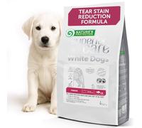 Nature's Protection Superior Care Puppy Dry Food, White Fish & Rice 4kg | Healthy Growth & Gentle Digestion, Hypoallergenic, Large Kibble, Junior Dogs, White & Light Coats, All Breeds