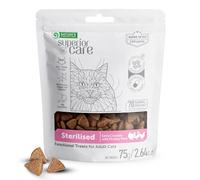 Nature's Protection Superior Care Sterilized Cat Treats, Poultry 75g | Low Calorie, Weight & Hairball Control Snacks, Crunchy Functional Bites, Grain-Free, with Taurine