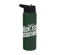 Nature's Reckless Assistant Wildflower Botany Stainless Steel Insulated Water Bottle
