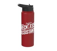 Nature's Reckless Assistant Wildflower Botany Stainless Steel Insulated Water Bottle
