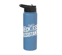 Nature's Reckless Assistant Wildflower Botany Stainless Steel Insulated Water Bottle