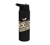 Nature's Reckless Assistant Wildflower Botany Stainless Steel Insulated Water Bottle