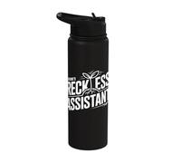 Nature's Reckless Assistant Wildflower Botany Stainless Steel Insulated Water Bottle