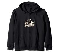 Nature's Reckless Assistant Wildflower Botany Zip Hoodie